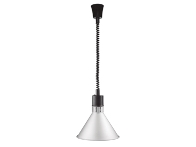 Lámpara de calor c/cordón espiral Mate Cromo