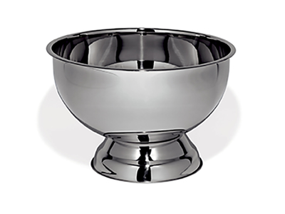 Champán cuenco en acero 40 cm ancho borde