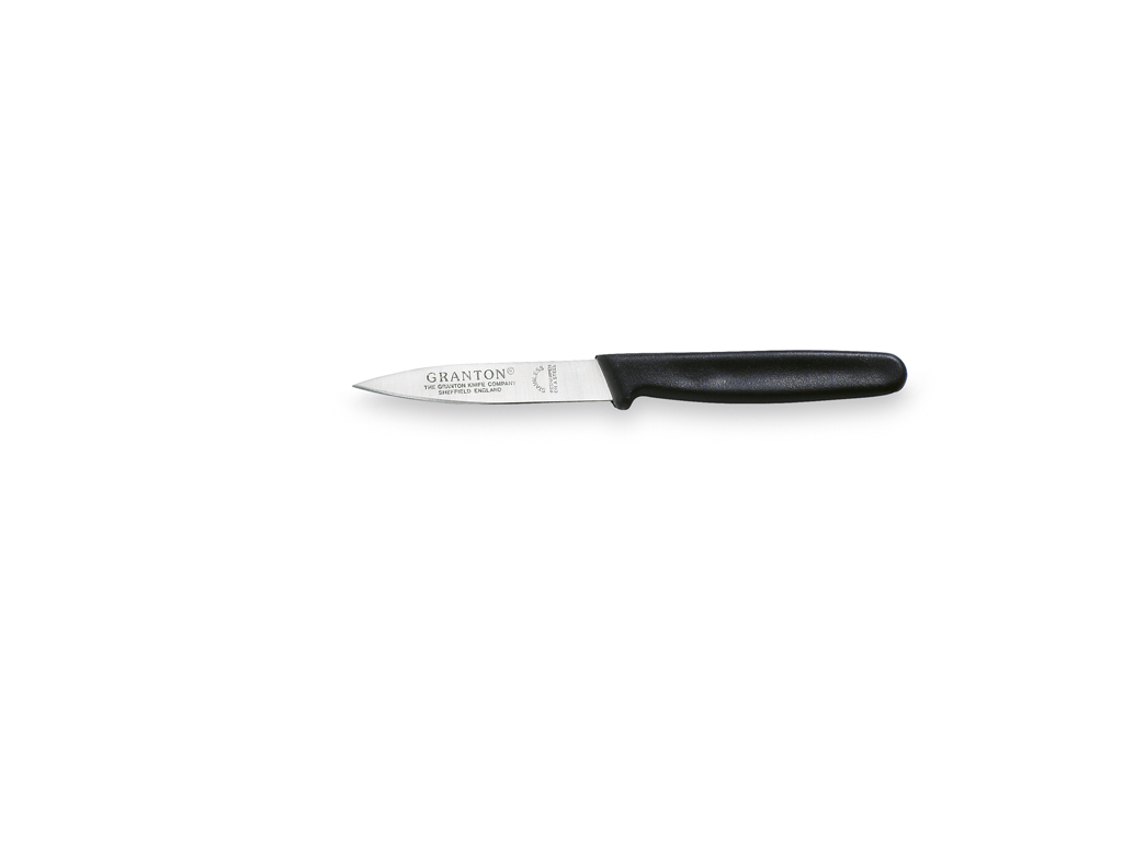 Cuchillo decorativo, 7 cm, Granton, Negro