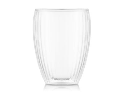 Vaso 32 cl de doble pared estriado 2 piezas Bod
