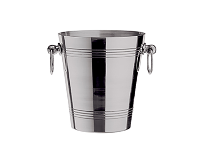 Enfriador de vino  19 cm en aluminio con asas