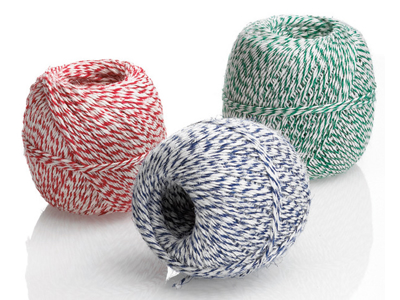 Hilo para salchichas, 325 m, verde/blanco, 200 g