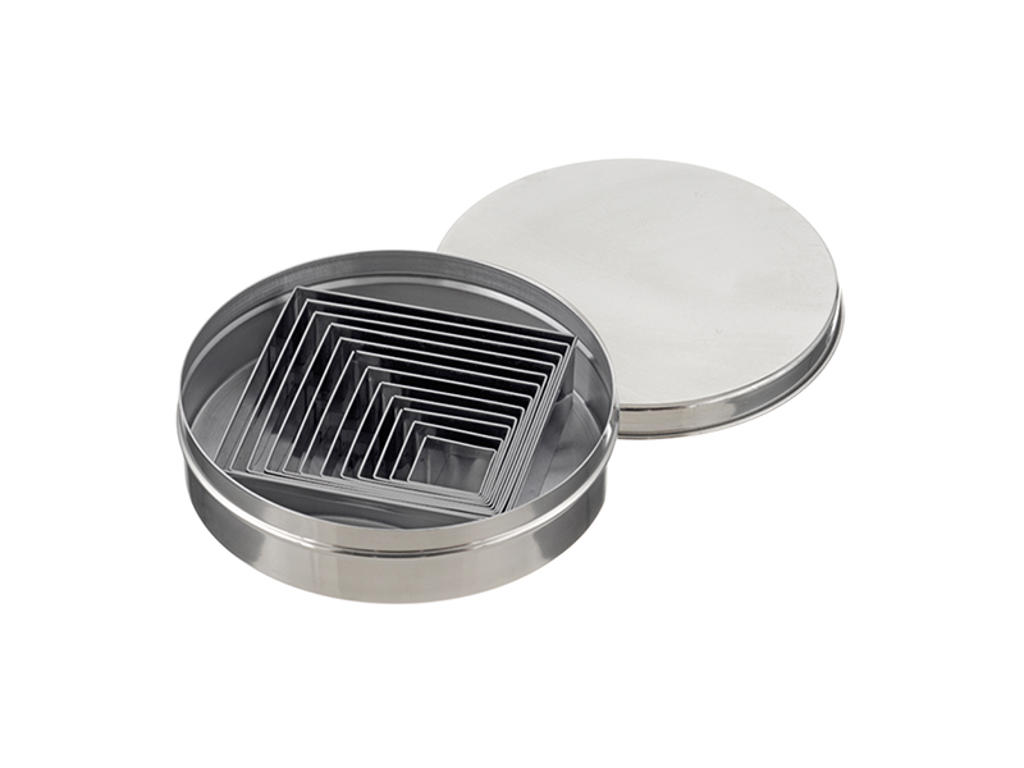 Juego de cortadores cuadrados RF 9 piezas 25-82 mm