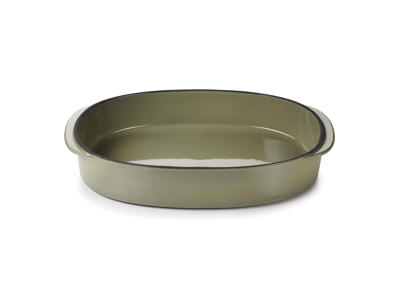 Plato Oval 34x25 cm Beige Caractere Culinaire