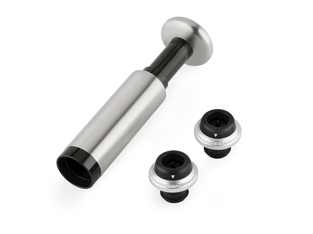 Bomba de vino con 2 tapones BOJ