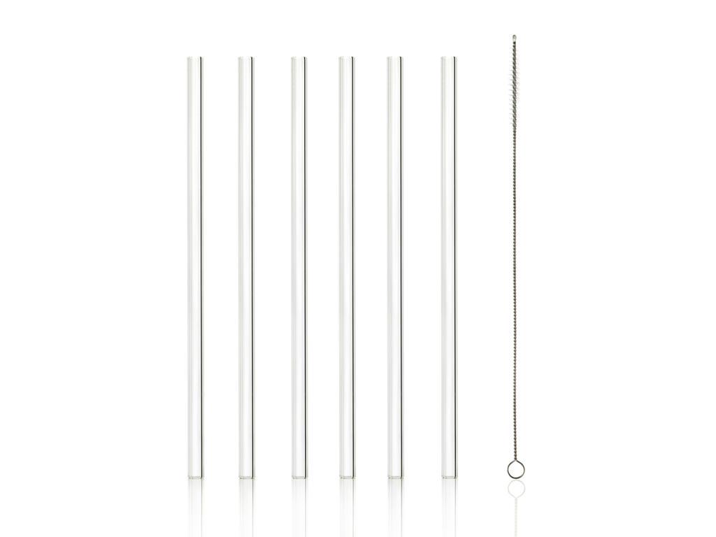 Vasos de cristal - Transparente - 23x9cm