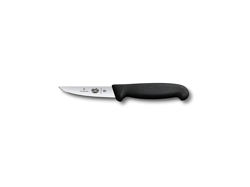 Cuchillo de conejo, 10 cm, Victorinox Fibrox, negro