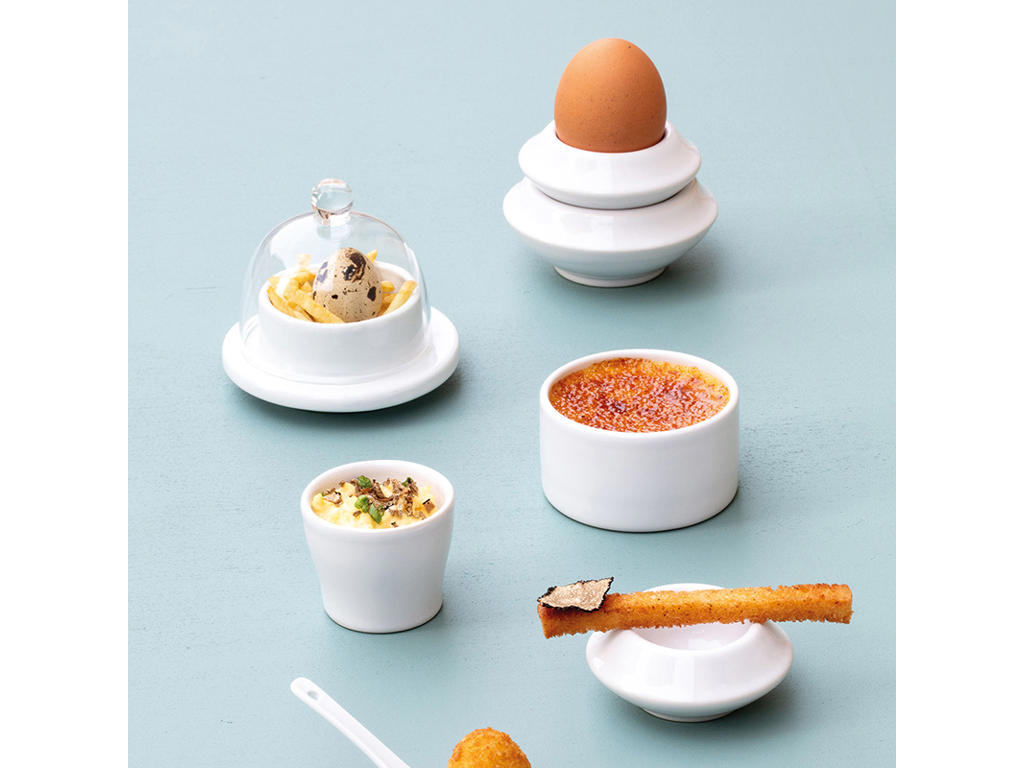 Tazón Mantequilla cúpula de vidrio 9 cm Blanco Les Essentiels