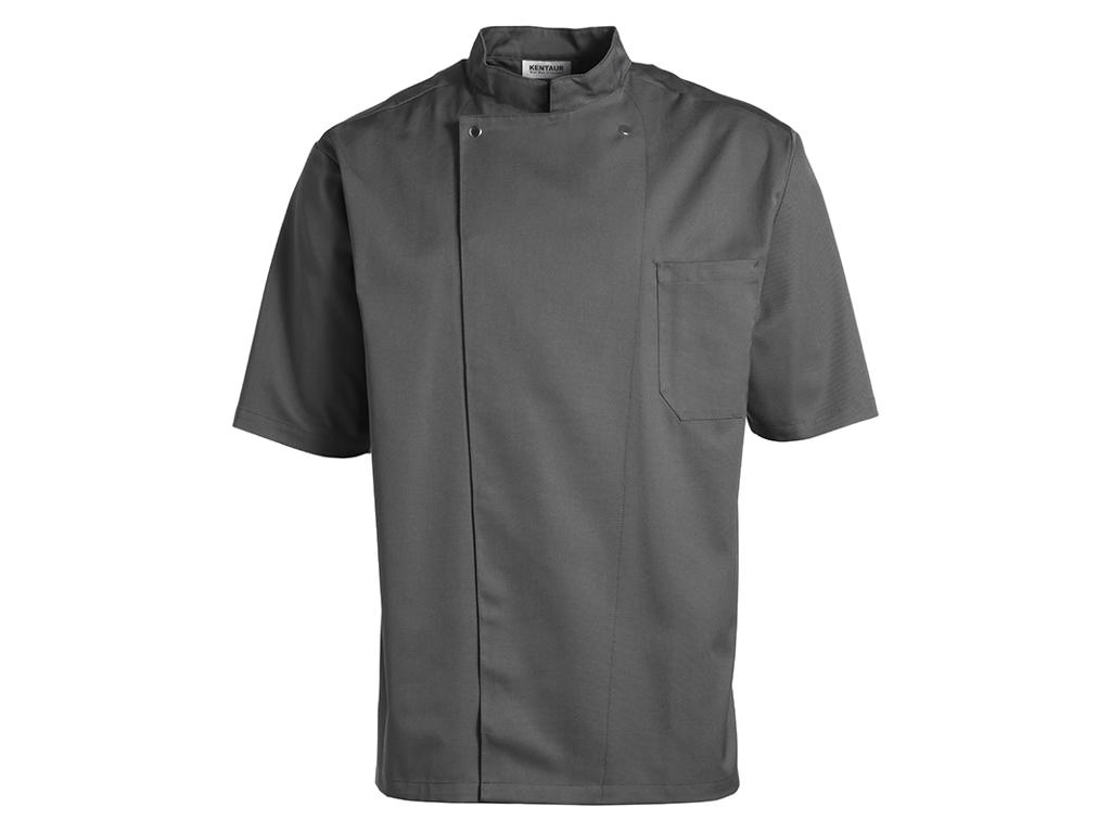 Kentaur Chaqueta de Chef Unisex Gris con manga corta