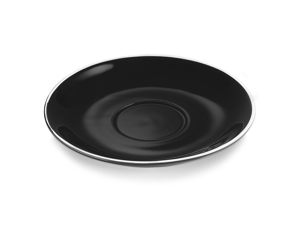Plato para taza de latte 4998035 Negro/Blanco