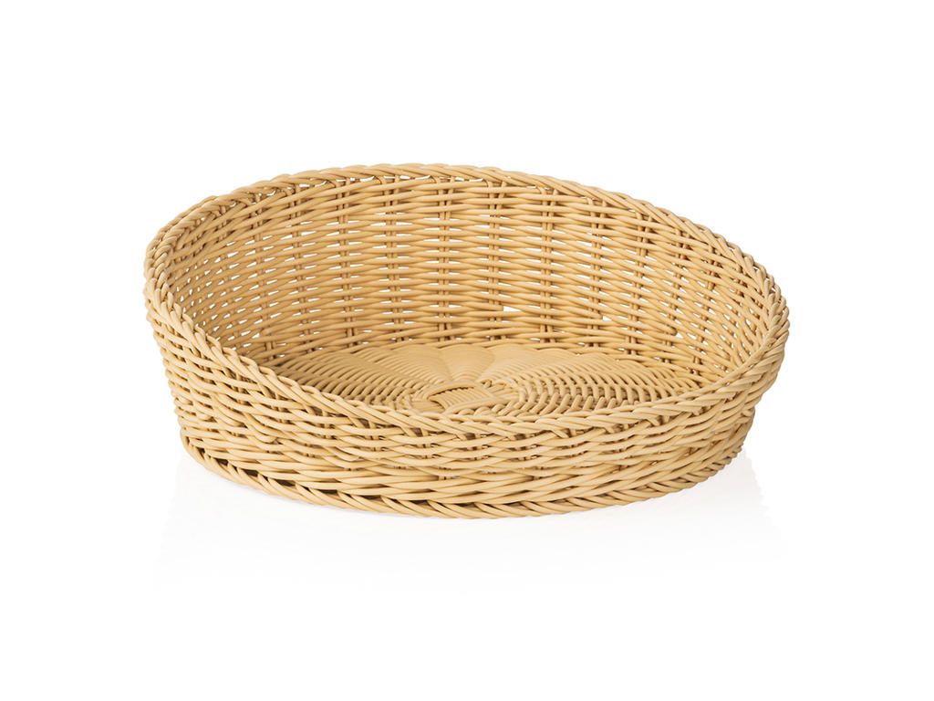 Cesta de pan Luz Beige  37 H6/12cm Tejedor P