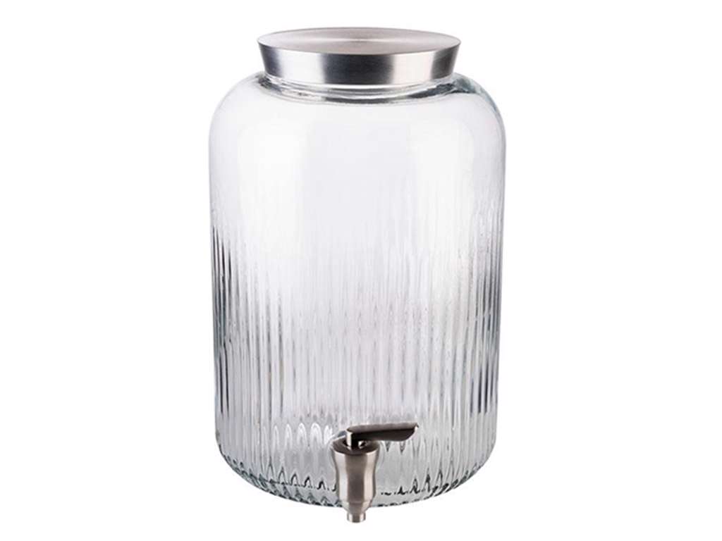 Dispensador de bebida 7 ltr. con grifo en vidrio
