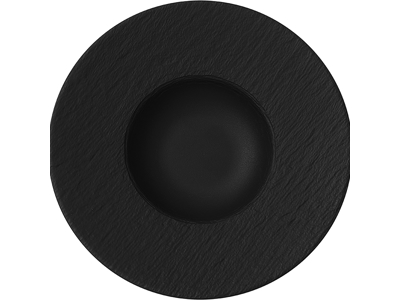 El Rock plato hondo negro 29/14 cm
