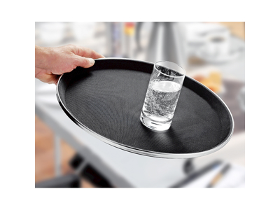 Bandeja de servicio Negra Antideslizante 28