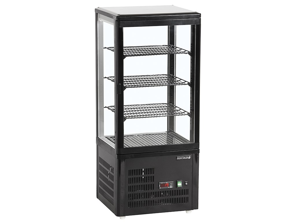 Exhibidor de refrigeración modelo de mesa 78 ltr negro