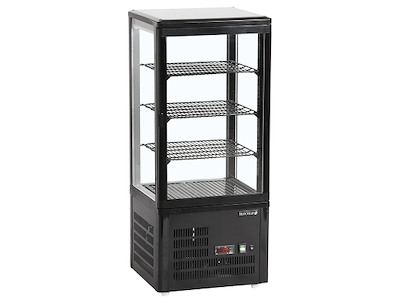 Exhibidor de refrigeración modelo de mesa 78 ltr negro