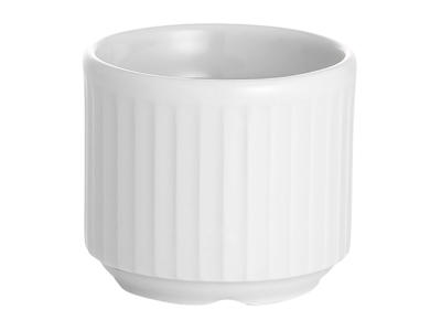 Huevo de soporte Plissé 4 cl 4,8 x 4 cm Blanco