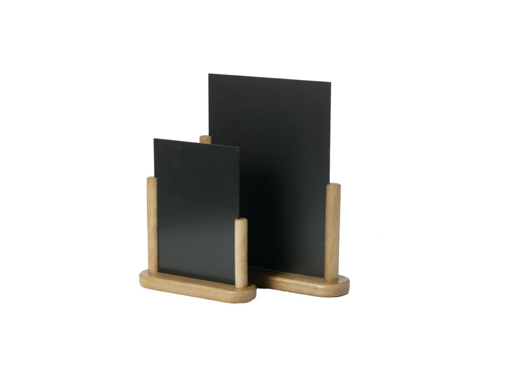 Tablero 21x30 cm A4 c/madera clara soporte mesa