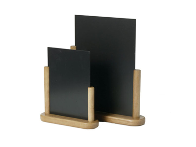 Tablero 21x30 cm A4 c/madera clara soporte mesa