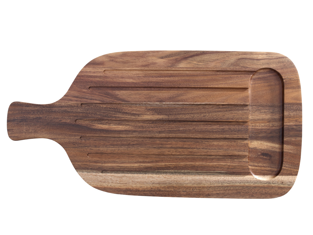 Artesano Original Plato de madera 51x25 cm