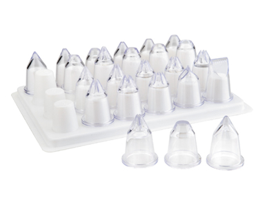 Juego de boquillas 24 piezas con base acrílica