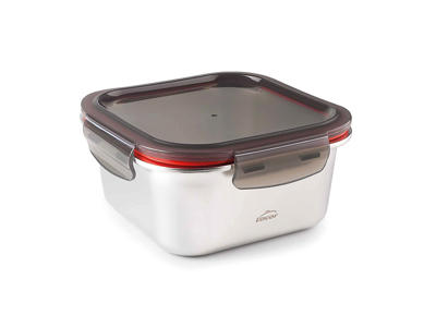 Caja de comida RF/tapa de plástico 14x14x7 cm