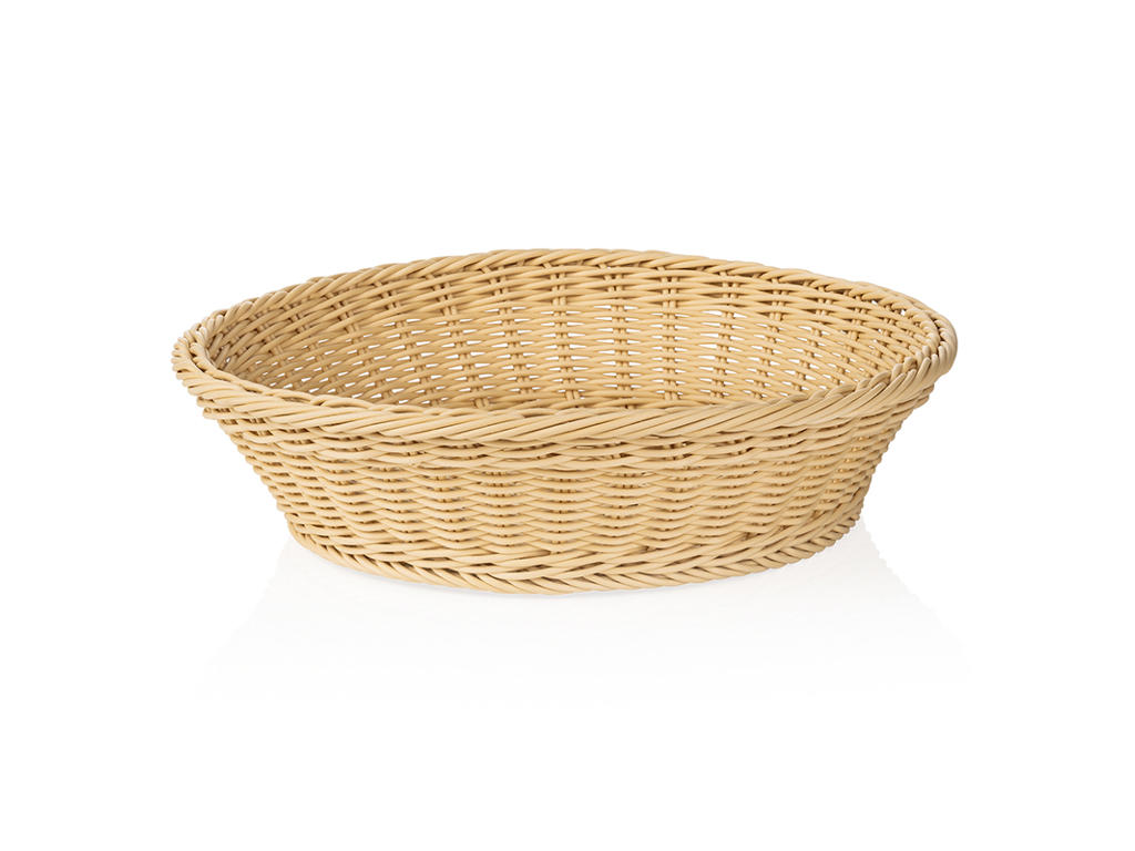 Cesta de pan Luz Beige  37 cm H9 cm Tejedor