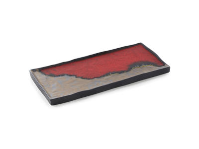 Plato Rectangular 30x13,5 cm Gris Solstice