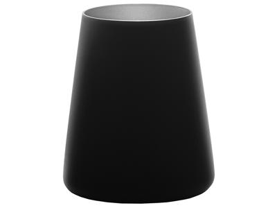Vaso con vidrio negro/plata 38cl - 101x62mm