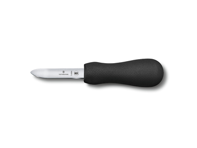 Cuchillo de ostras, 7 cm, Victorinox, Mango negro