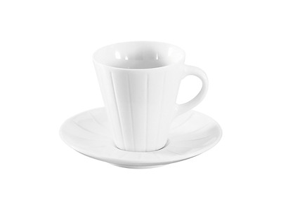 Plato de café Espresso 11,5 cm Blanco Sfood