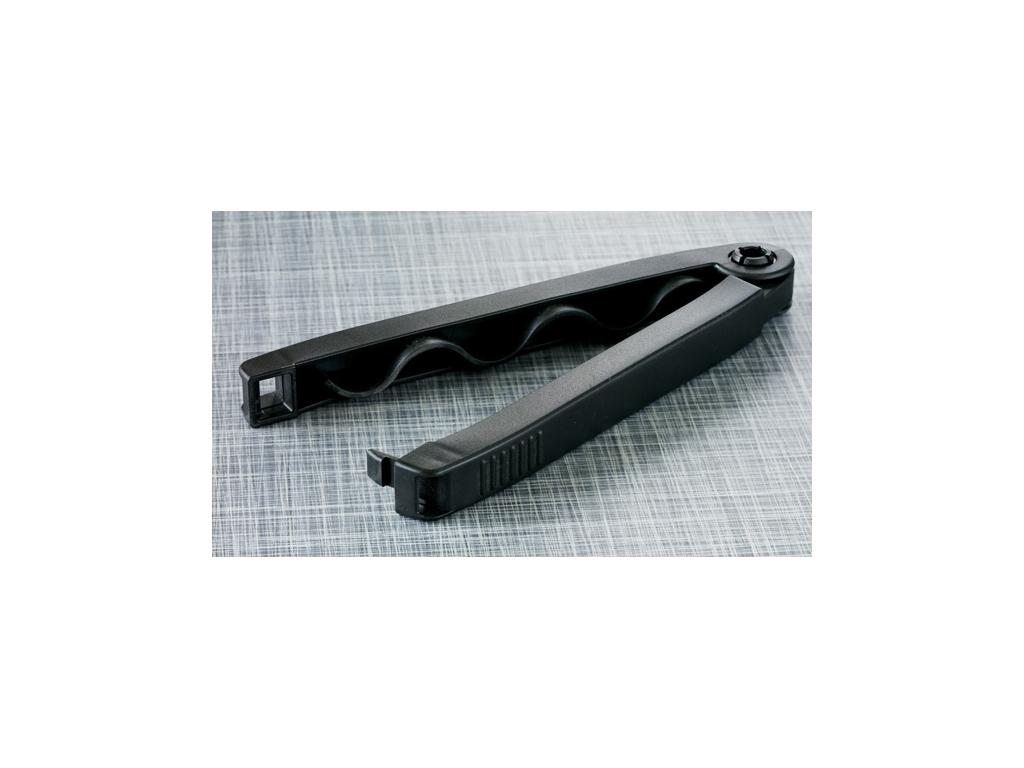 Cerrador de bolsa, mega, 24 cm, negro