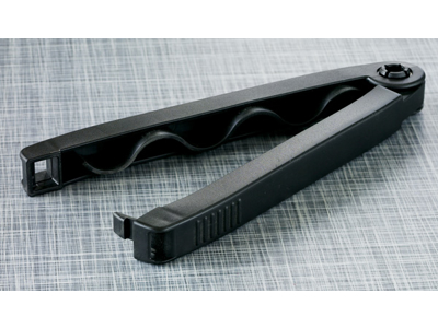 Cerrador de bolsa, mega, 24 cm, negro