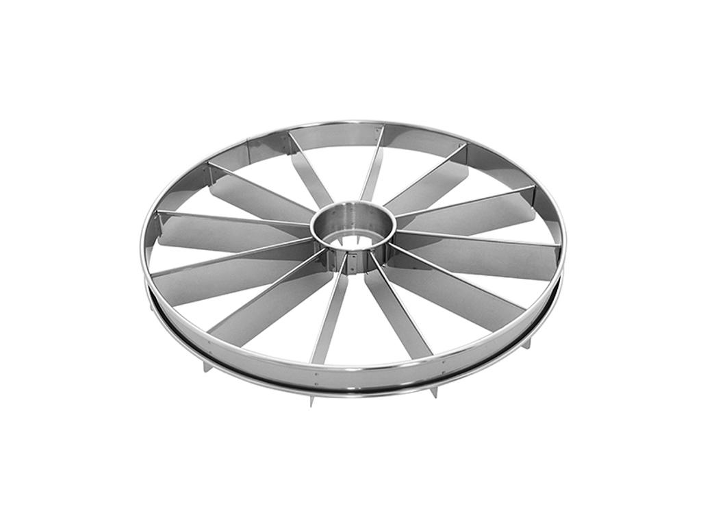 Cortador de pastel 12 piezas acero inoxidable  33 cm