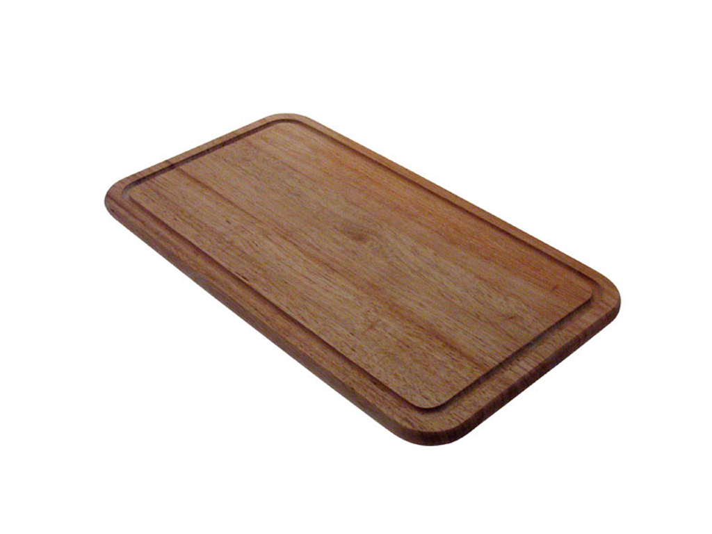 Tabla de cortar de madera 45x25x1,5 cm c/ranura
