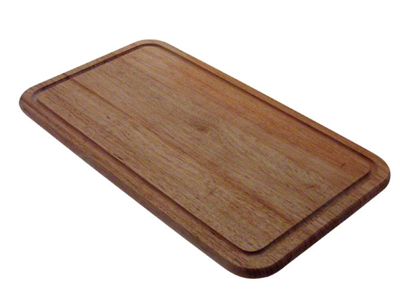 Tabla de cortar de madera 45x25x1,5 cm c/ranura