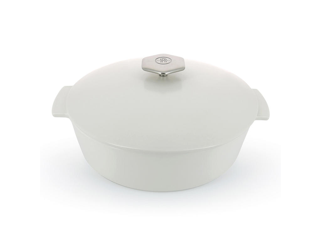 Olla 28 cm Satin Blanco Inducción Revolución 2