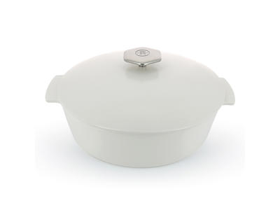 Olla 28 cm Satin Blanco Inducción Revolución 2