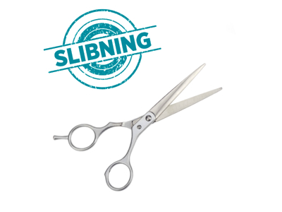 Tijeras, peluquero, afiladas a mano