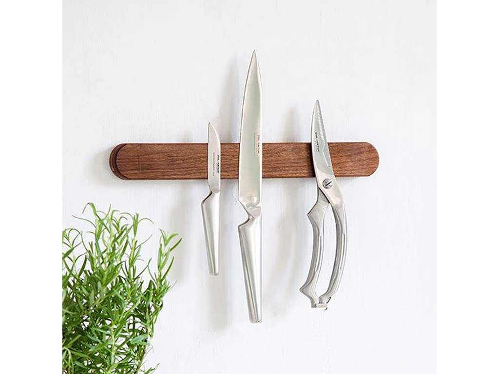 Neon Living Imán de cuchillos 35cm nogal