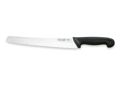 Cuchillo universal, 25 cm, Granton, Negro