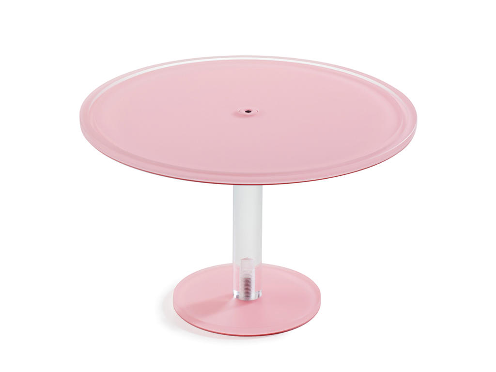 Soporte para pastel en pie 33 cm Rosa Mealplak