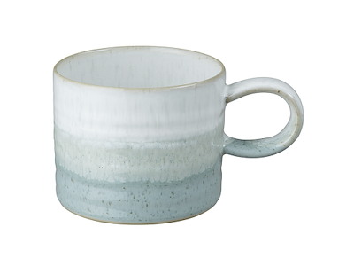 Taza Denby Kiln con asa – Verde estriada 295 ml