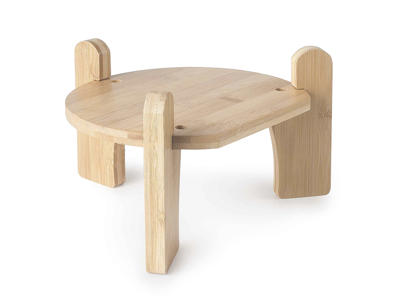 Pie para dispensador de bebida madera 18