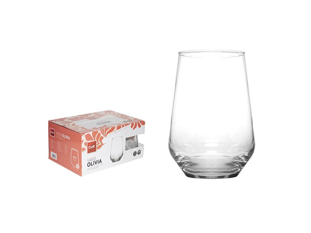 Vaso 40 cl 6-paquete Olivia
