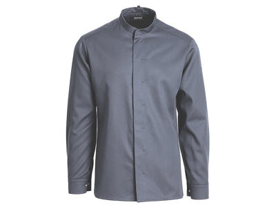 Kentauer Tencel Camisa de Cocina Gris