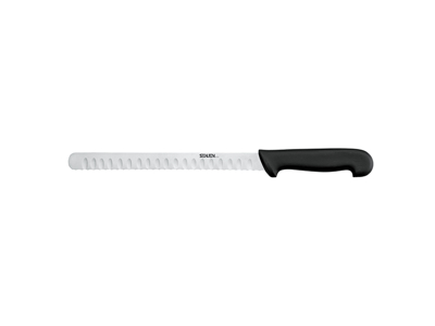 Cuchillo para bagel, 25 cm, Senjen Basis, Negro, con corte de aire y ondulado