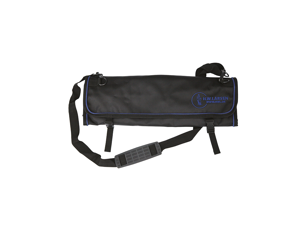 Carpeta de rodillo sin contenido, 11 compartimentos para cuchillos, HWL, Suave, Negro