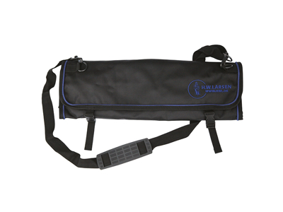 Carpeta de rodillo sin contenido, 11 compartimentos para cuchillos, HWL, Suave, Negro