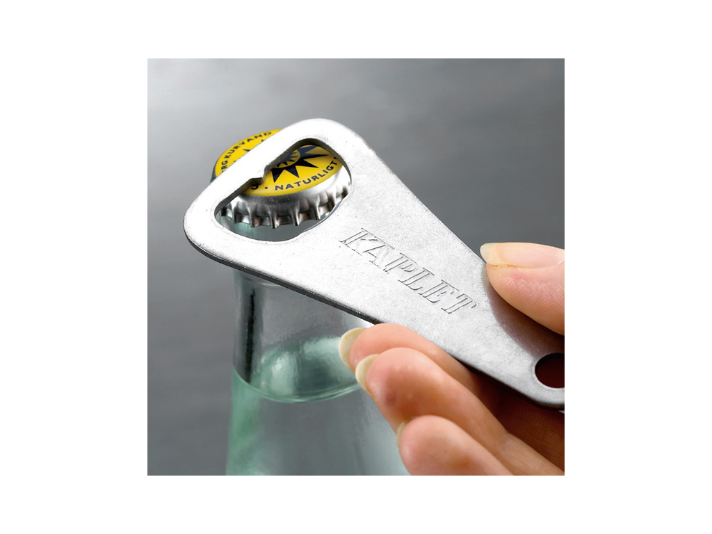 Abridor de cápsulas en bolsa con 10 unidades.